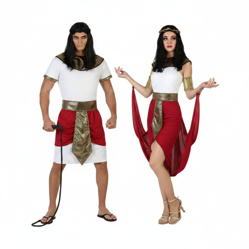 Costumi di coppia Egiziani rossi