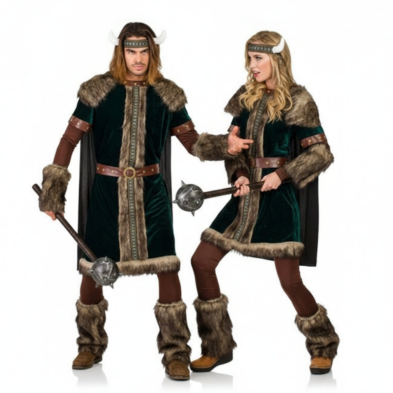 Costumi di coppia vichinghi nordici