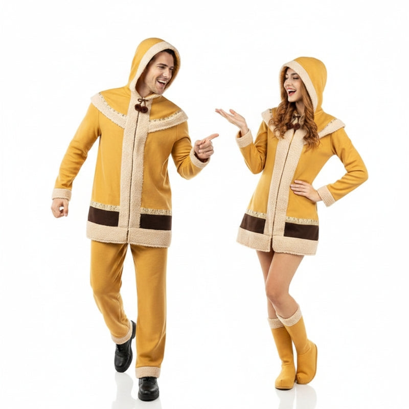 Costume Coppia Eschimesi Polo Nord