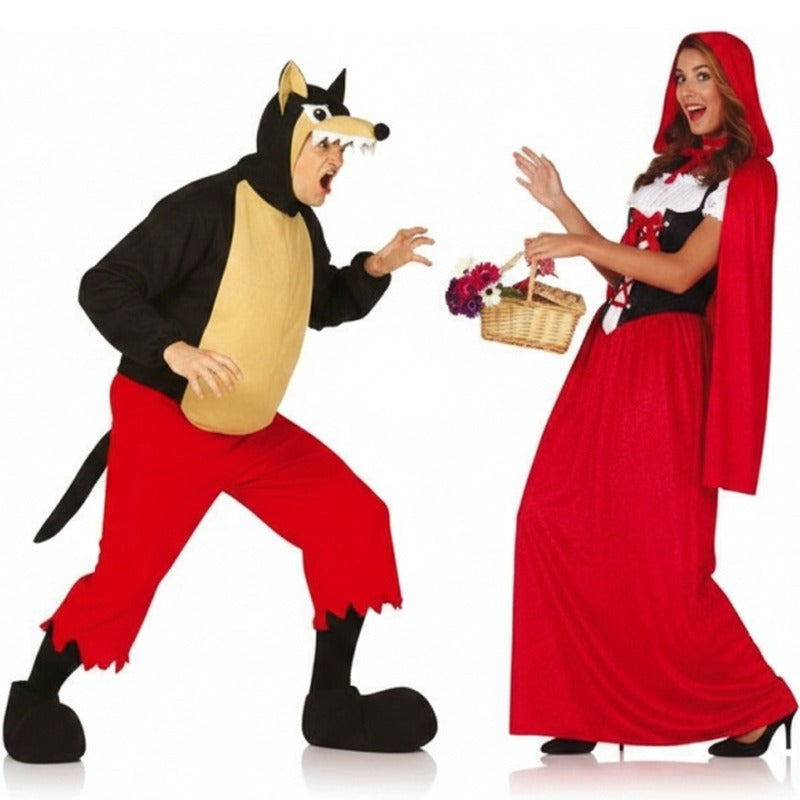 Costumi di coppia Lupo e Cappuccetto Rosso