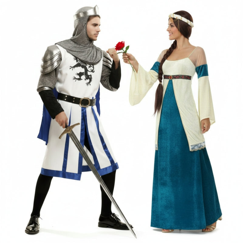 Costumi di coppia Medievali blu