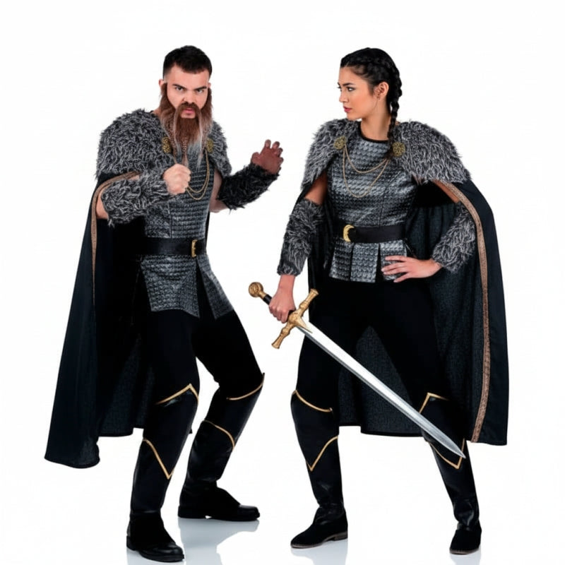 Costumi di coppia guerrieri vichinghi