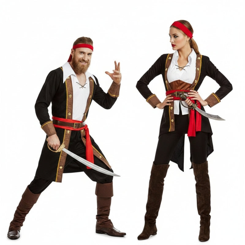 Costumi di coppia Pirati Capitan Uncino