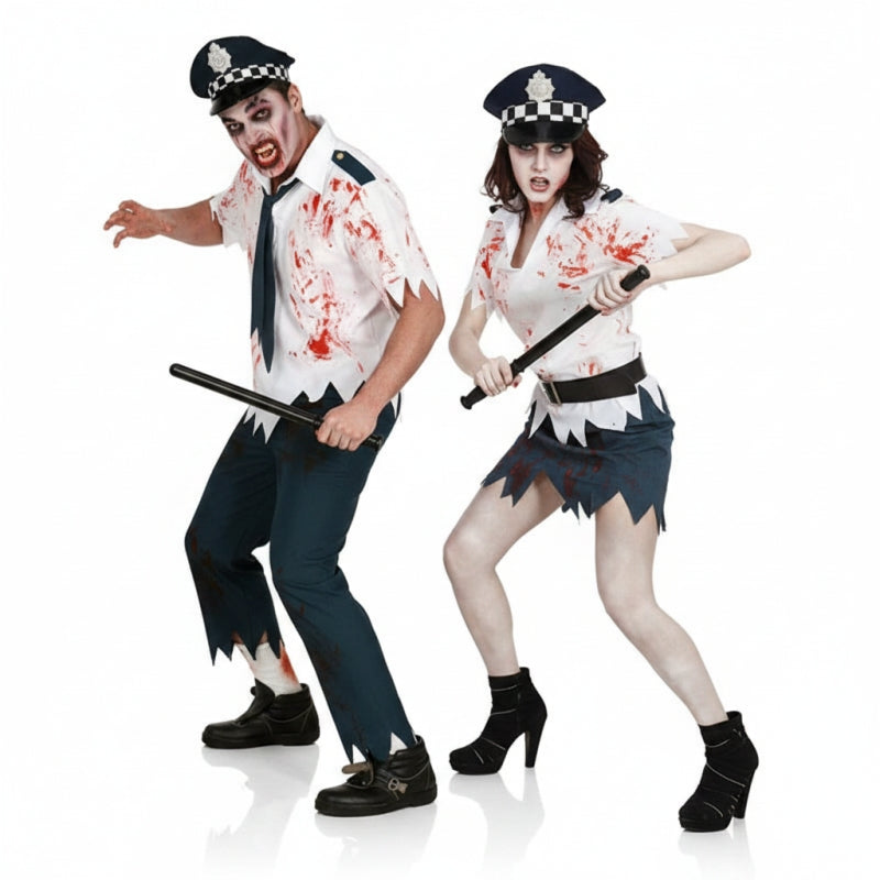 Costumi di coppia Poliziotti zombie