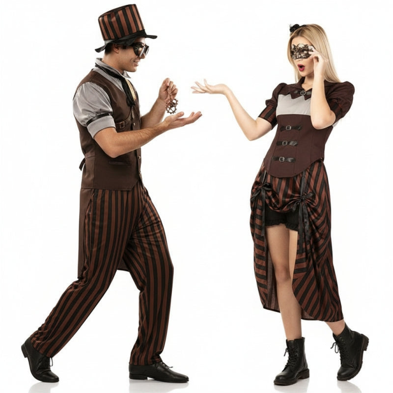 Costumi di coppia Steampunk gotici