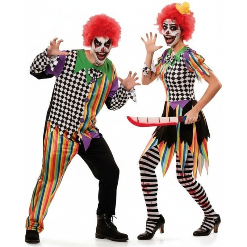Costumi di coppia clown maledetti