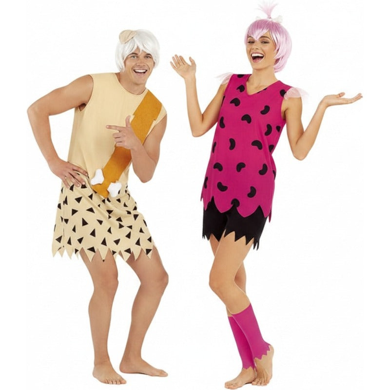 Costumi di coppia Bam Bam e Ciottolina dei Flintstones