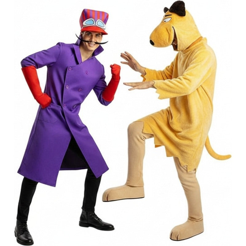 Costumi di coppia Dick Dastardly e Muttley da Wacky Races