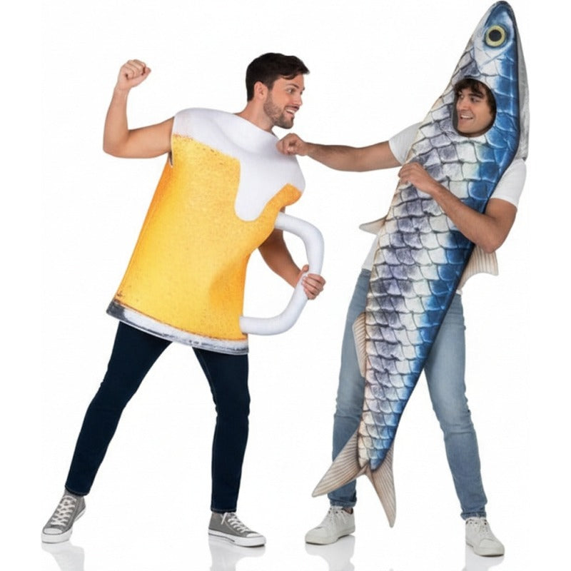 Costumi di coppia Boccale di Birra e Sardina