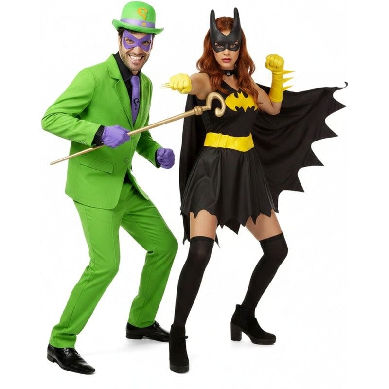 Costumi di coppia Enigmista e Batgirl di Gotham