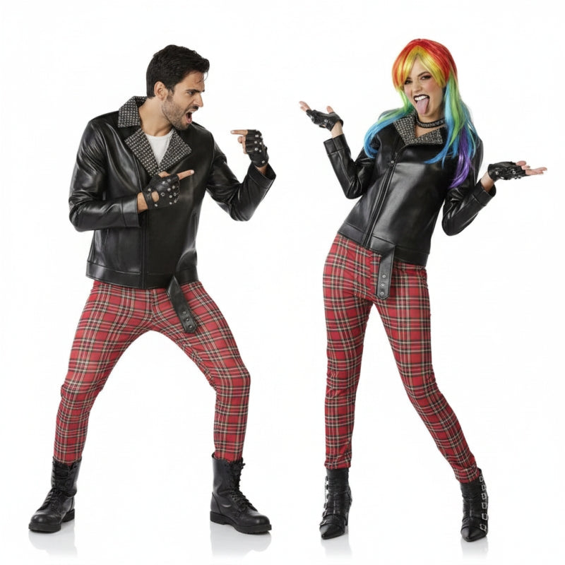Costumi di coppia Punky anni '80