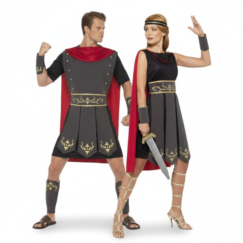 Costumi di coppia Soldati romani neri