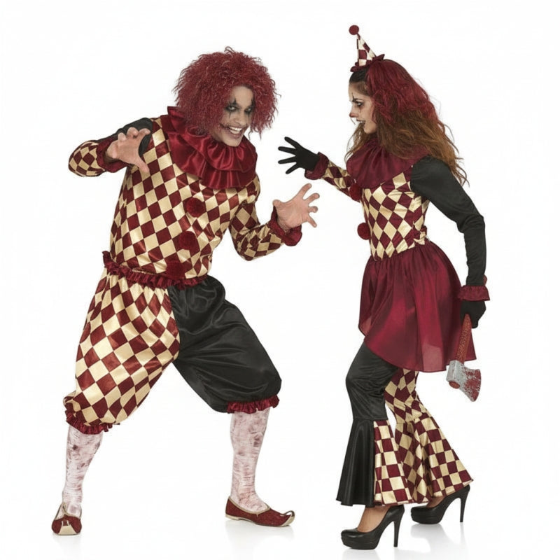 Costumi di coppia Clown terrificanti