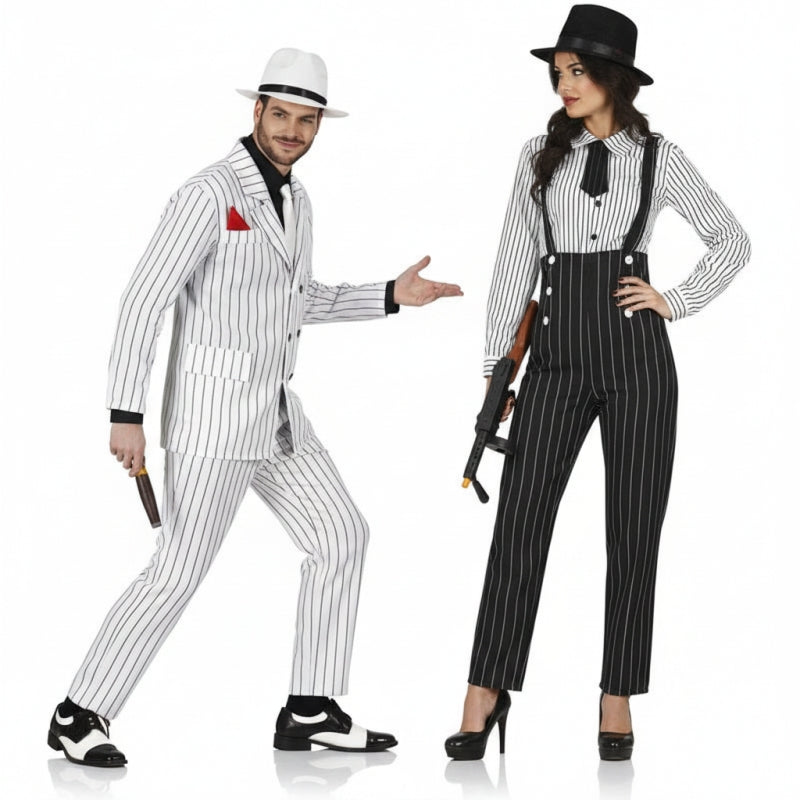 Costumi di coppia gangsters di New York