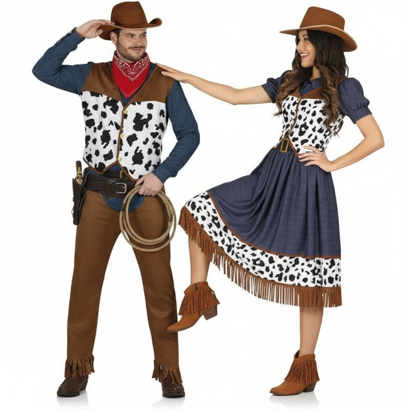 Costumi di coppia Cowboy del vecchio West