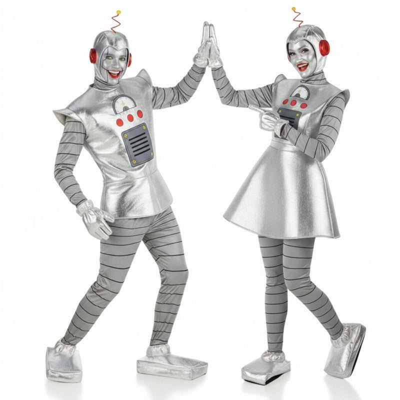 Costumi di coppia Robot d'argento