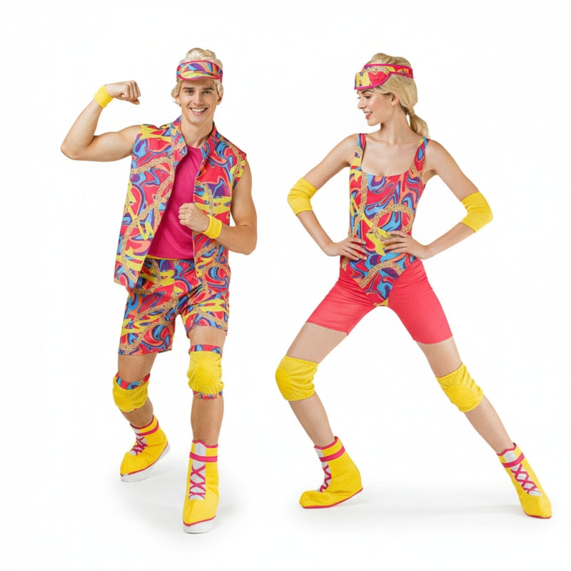 Costumi di coppia Barbie e Ken negli anni '80
