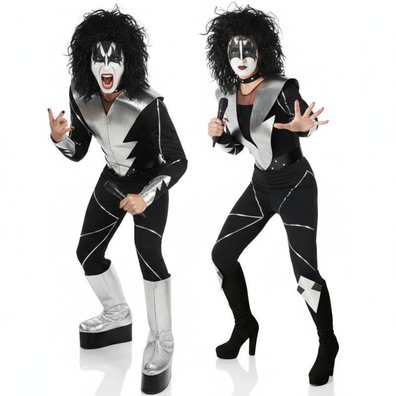 Costumi di coppia Rocker del gruppo Kiss