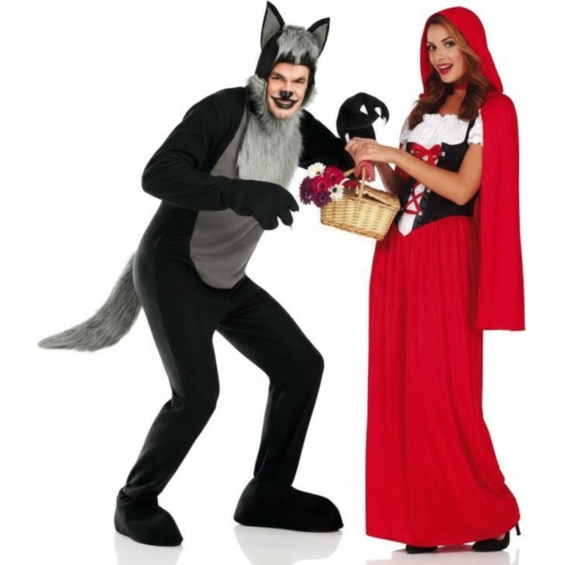 Costumi di coppia Cappuccetto Rosso e il lupo cattivo