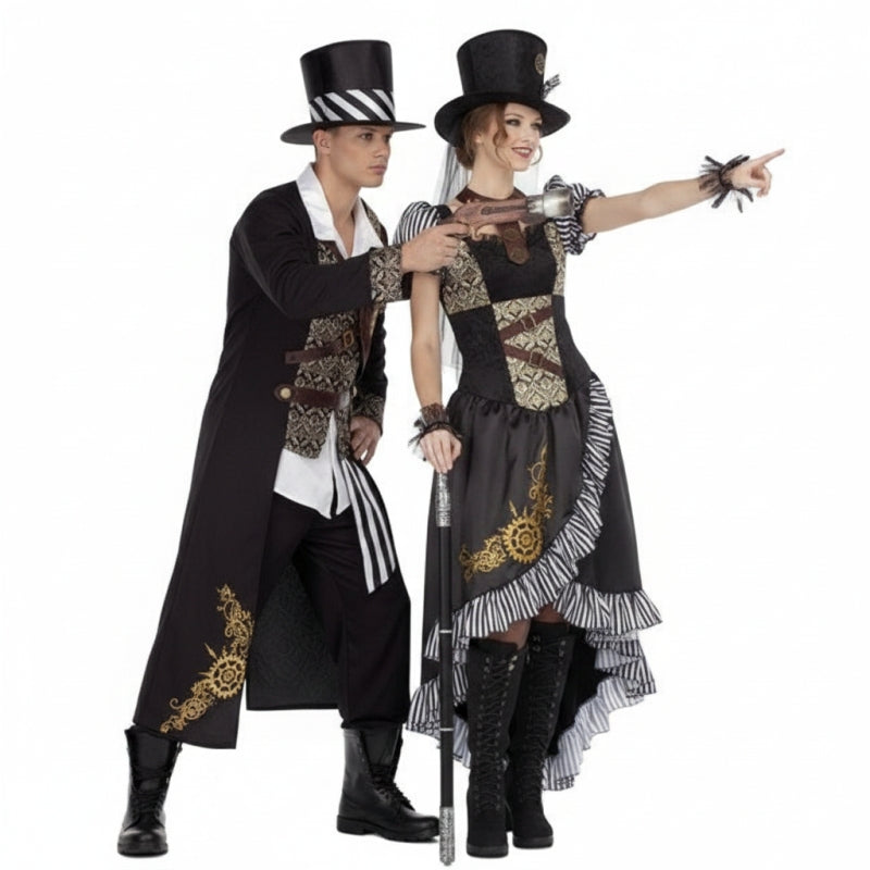 Costumi di coppia Signore e Signora Steampunk