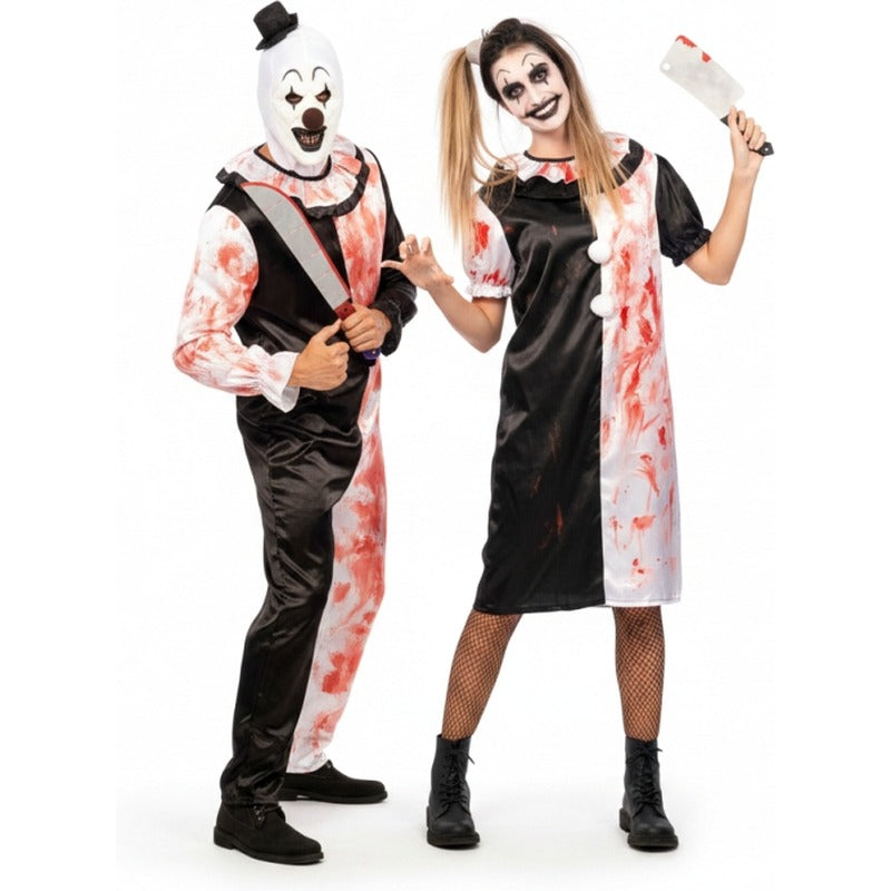 Costumi di coppia Clown terrificanti