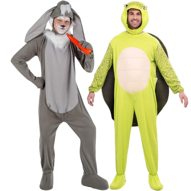 Fábula La Liebre y la Tortuga para disfrazarte en pareja