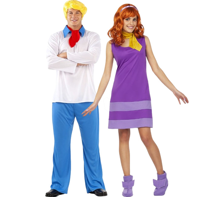 Costumi di coppia Fred Jones e Daphne di Scooby-Doo
