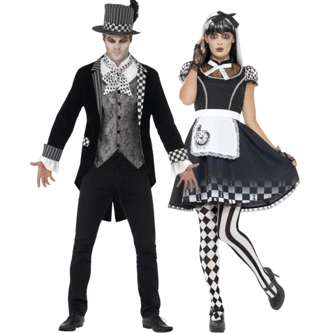 Pareja de Sombrerero y Alicia Góticos