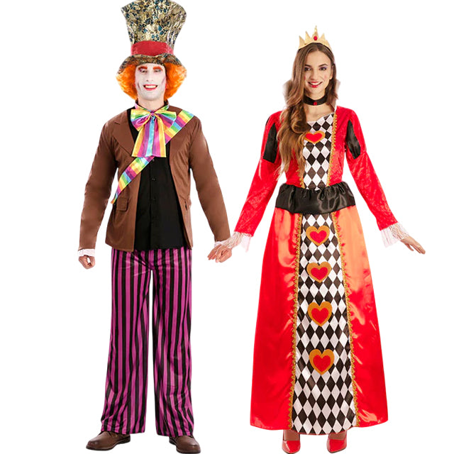 Sombrerero y Reina de Corazones para disfrazarte en pareja