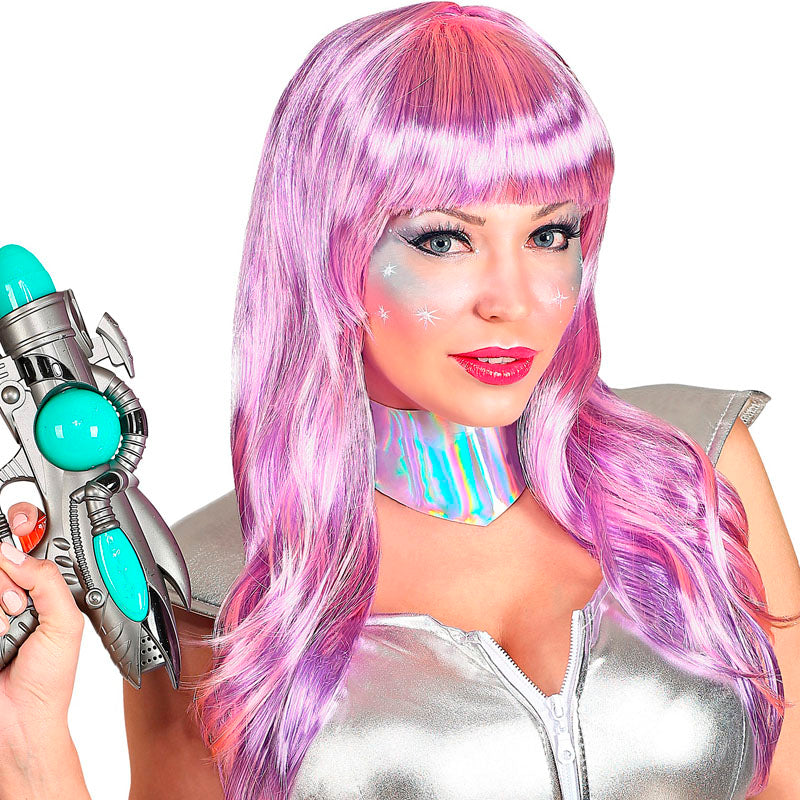 Peluca Chica del Espacio con collar