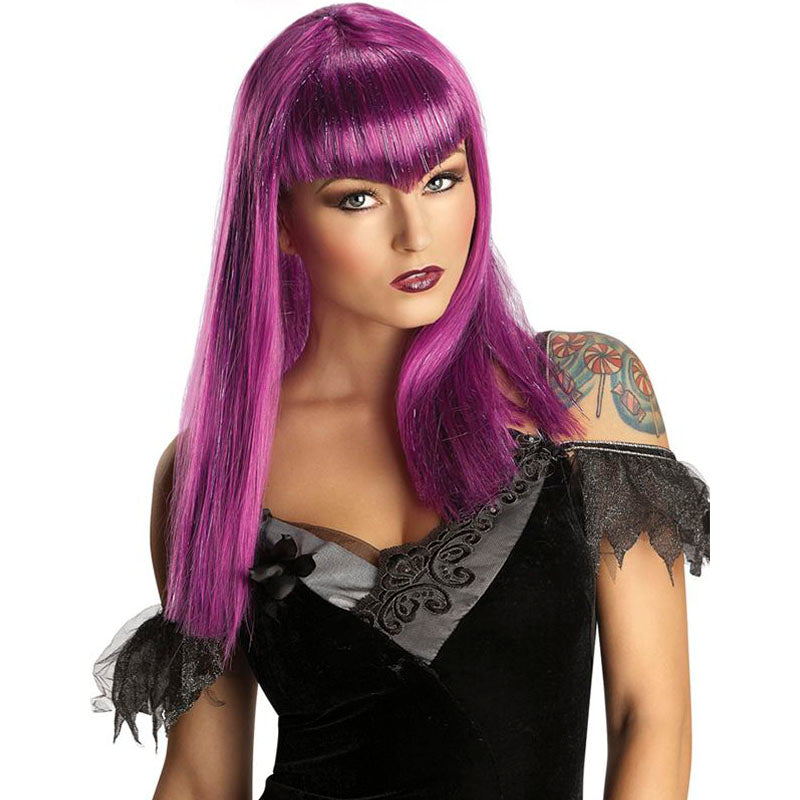 Peluca Vampiresa traviesa morada