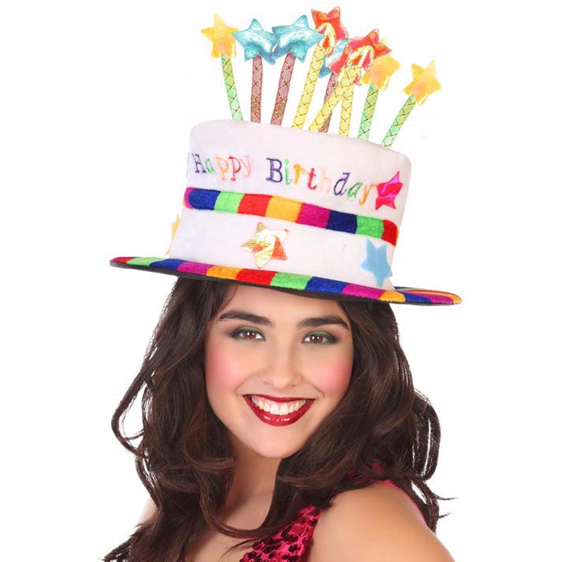 Cappello Happy Birthday In Oro Glitter - Accessorio Per Feste Di Compleanno - Taglia Unica Per Uomo E Donna