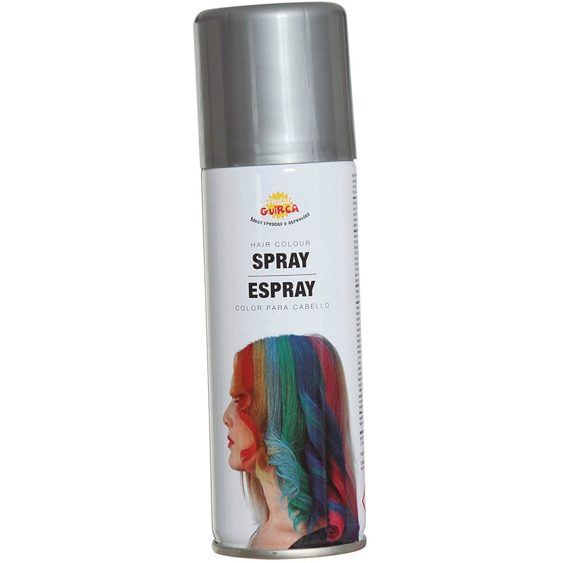 Spray de pelo color plata