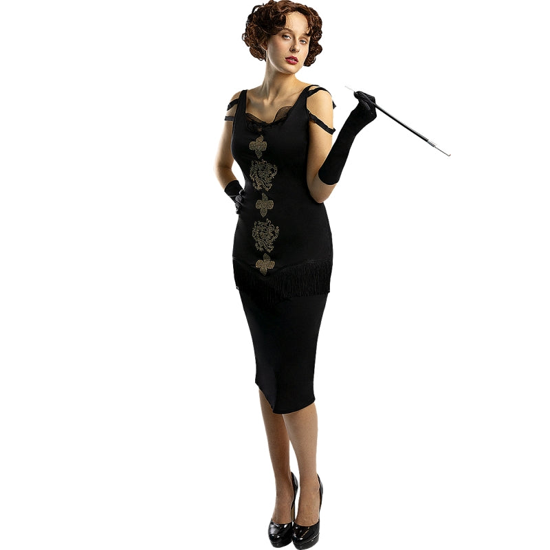 Disfraz de Polly Gray con vestido de Peaky Blinders para mujer