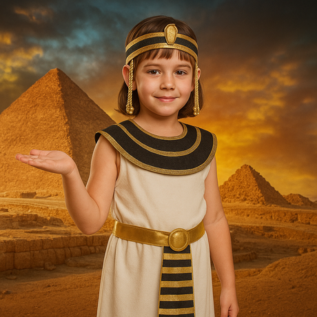 Costumi da Egiziani e Faraoni per bambina