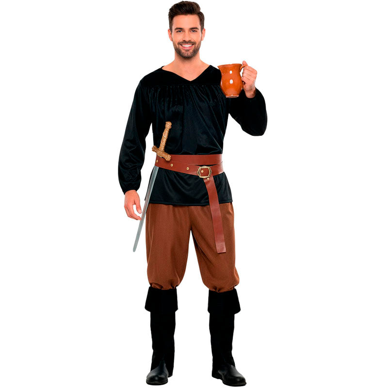 Disfraz de Campesino medieval para hombre Bis