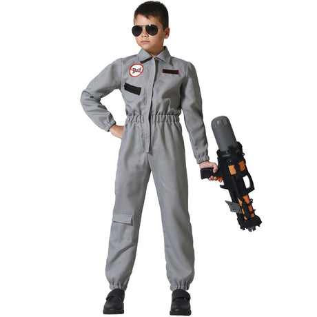 Disfraz de Cazafantasmas gris para niño