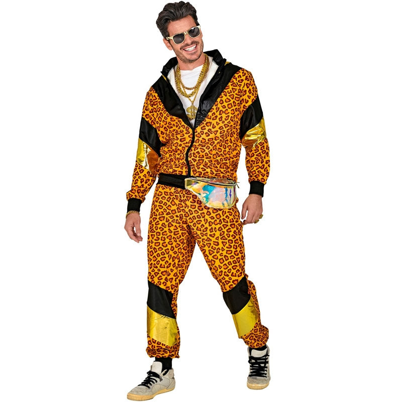 Tuta Anni 80 E 90 Completa Con Accessori: Giacca, Pantaloni, Occhiali E Radio Gonfiabile - Costume Carnevale E Halloween Per Coppie