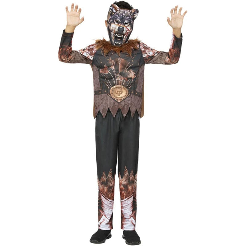 Disfraz de Hombre lobo guerrero para niño