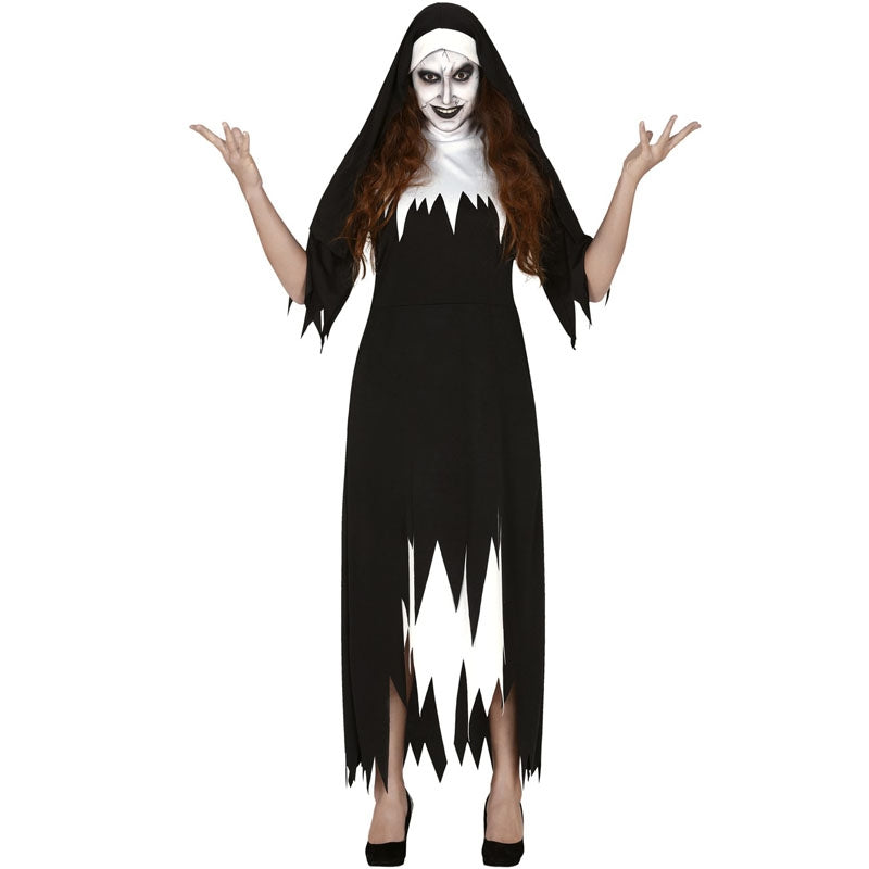 Funidelia Costume Suora Valak Per Uomo E Donna – Tunica, Cuffia, Cintura E Crocifisso, Taglia Standard, Halloween E Carnevale