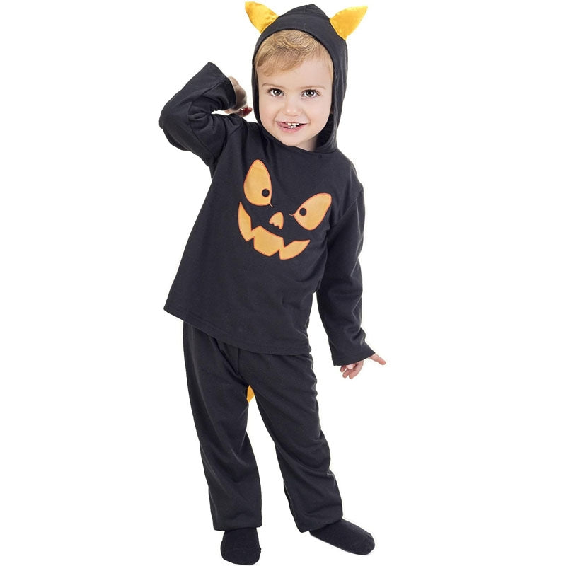 Costume Halloween Bambina Strega Pipistrello - Set 3 Pezzi Con Gonna Tutù E Cappello - Foto 13