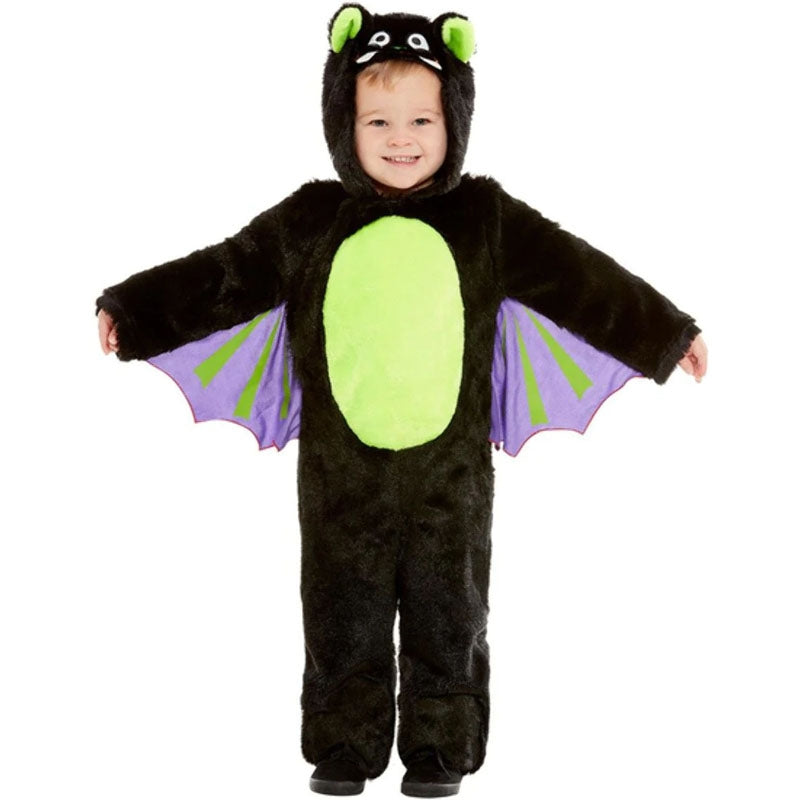 Costume Halloween Bambina Strega Pipistrello - Set 3 Pezzi Con Gonna Tutù E Cappello - Foto 5