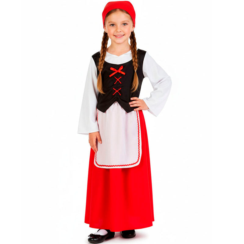 Disfraz de Pastora Portal de Belén para niña Bis