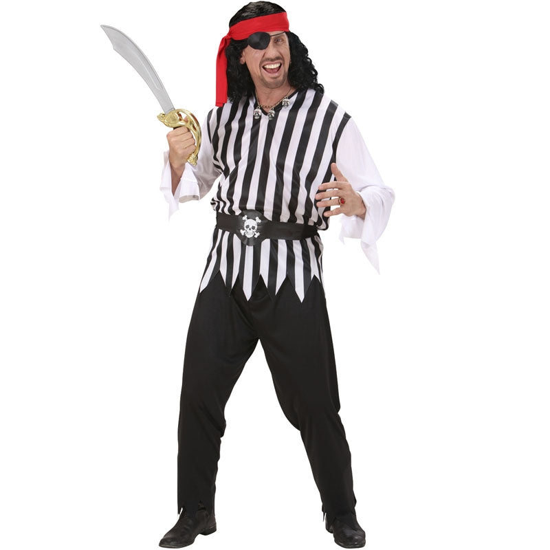 Costume Da Capitano Pirata Per Uomo Fiestas Guirca – Giacca, Cravatta E Cintura, Taglia L (52-54), In Poliestere, Perfetto Per Feste E Carnevale