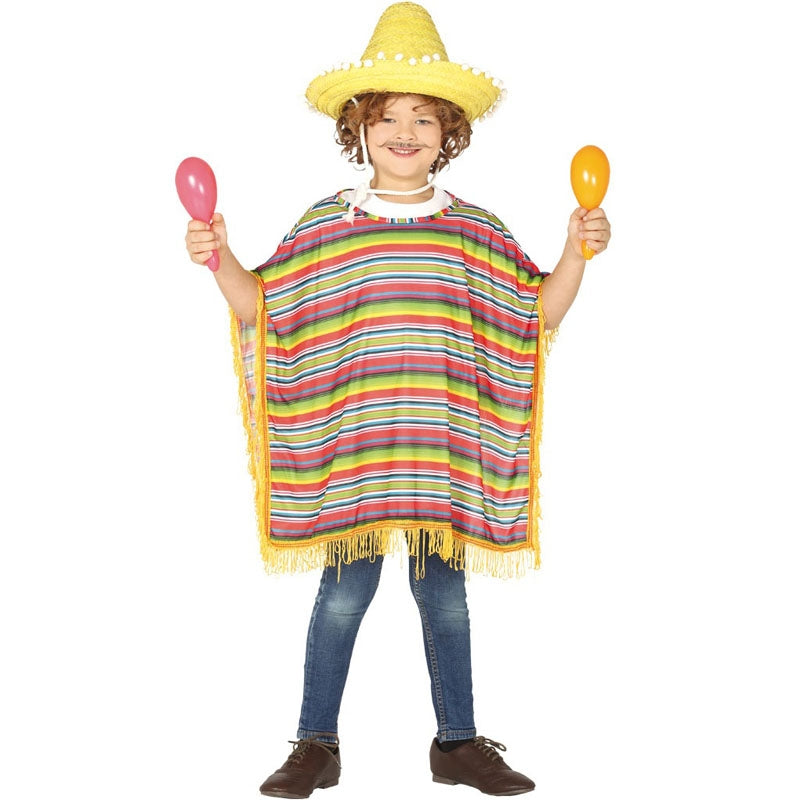 Poncho Messicano Double Face Cristo Con INRI – Taglia Unica Unisex