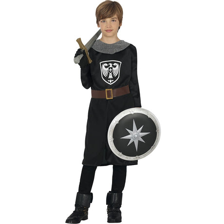 Disfraz de Guerrero Medieval oscuro para niño