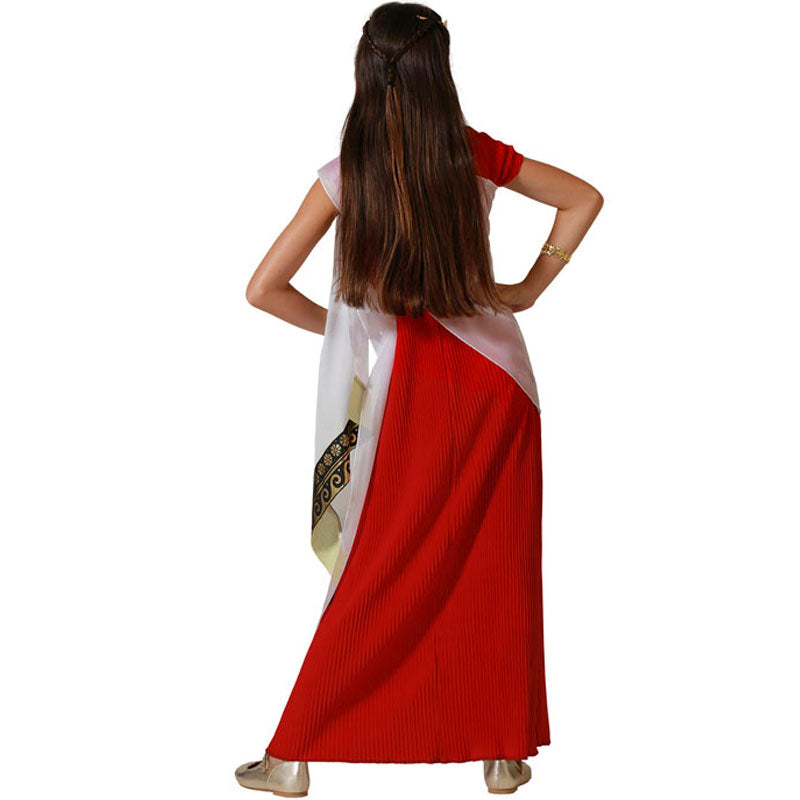 Disfraz para niña de Senadora romana Espalda