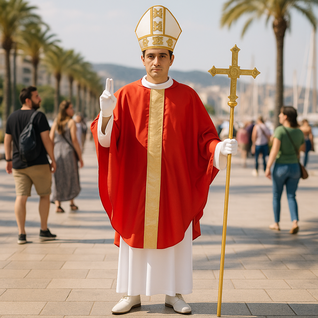 Costume da Papa di Roma per uomo