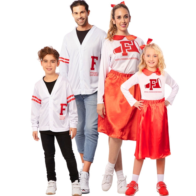 Disfraces Danny y Sandy de Grease para grupos y familias