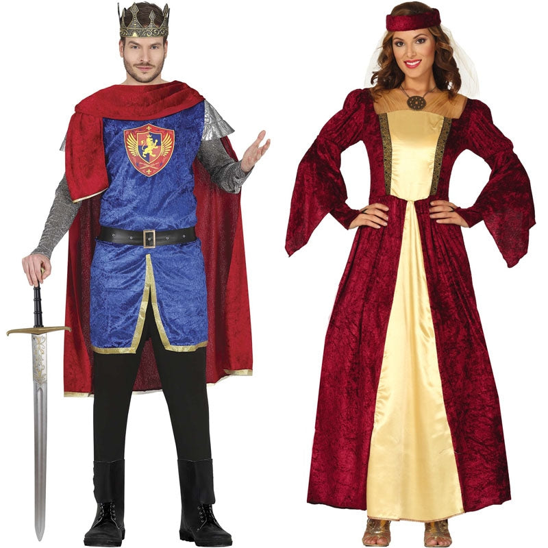 Pareja Medievales Elegantes